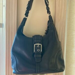 Coach leather hobo bag